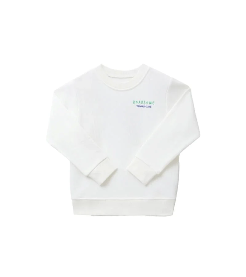 Roarsome Tennis Club Sweatshirt - White