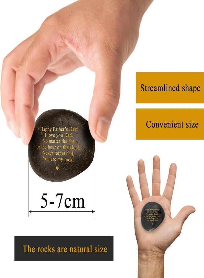VELENTI Unique for Men - Engraved Father's Day Gifts for Dad from Son - HeartWarming You are My Rock from Daughter - Gifts for Men Who Have Everything - Dad Gifts for Him - Image 3