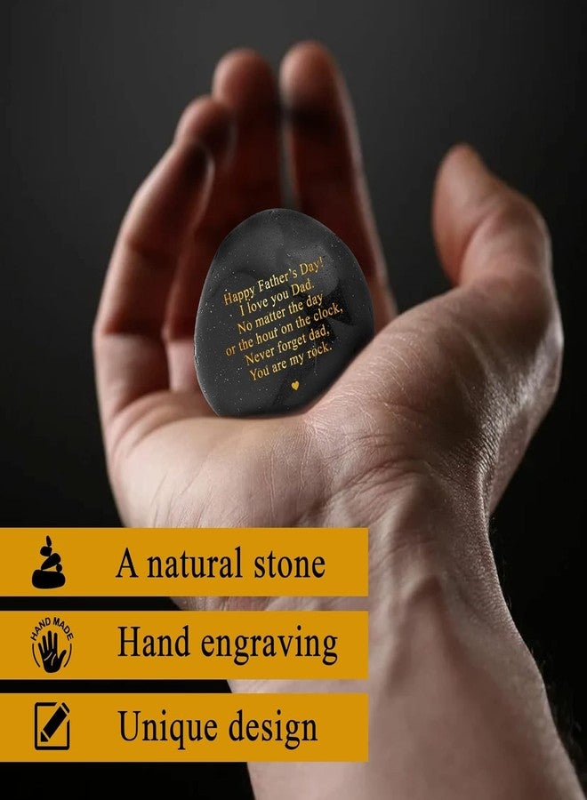 VELENTI Unique for Men - Engraved Father's Day Gifts for Dad from Son - HeartWarming You are My Rock from Daughter - Gifts for Men Who Have Everything - Dad Gifts for Him - Image 2