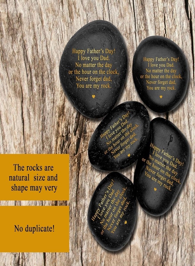 VELENTI Unique for Men - Engraved Father's Day Gifts for Dad from Son - HeartWarming You are My Rock from Daughter - Gifts for Men Who Have Everything - Dad Gifts for Him - Image 5