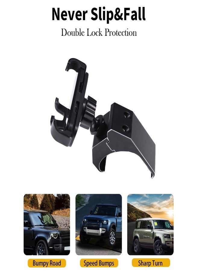 PIUGILH Car Phone Holder Compatible with Land Rover Defender 90 110 130 2020-2023 Accessories, Center Console Dash Board Phone Mount Holder(Model A) - Image 5
