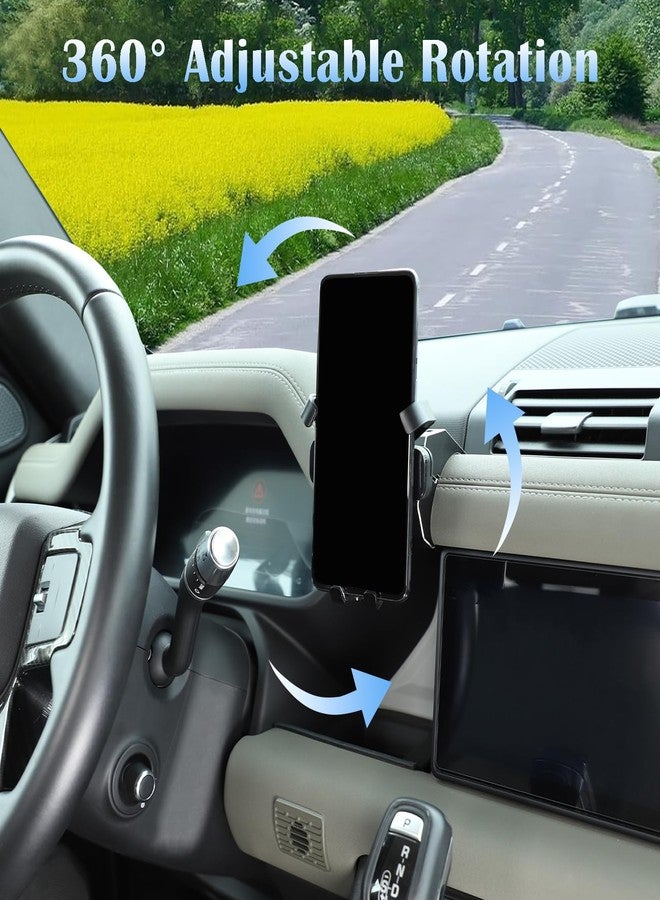 PIUGILH Car Phone Holder Compatible with Land Rover Defender 90 110 130 2020-2023 Accessories, Center Console Dash Board Phone Mount Holder(Model A) - Image 3