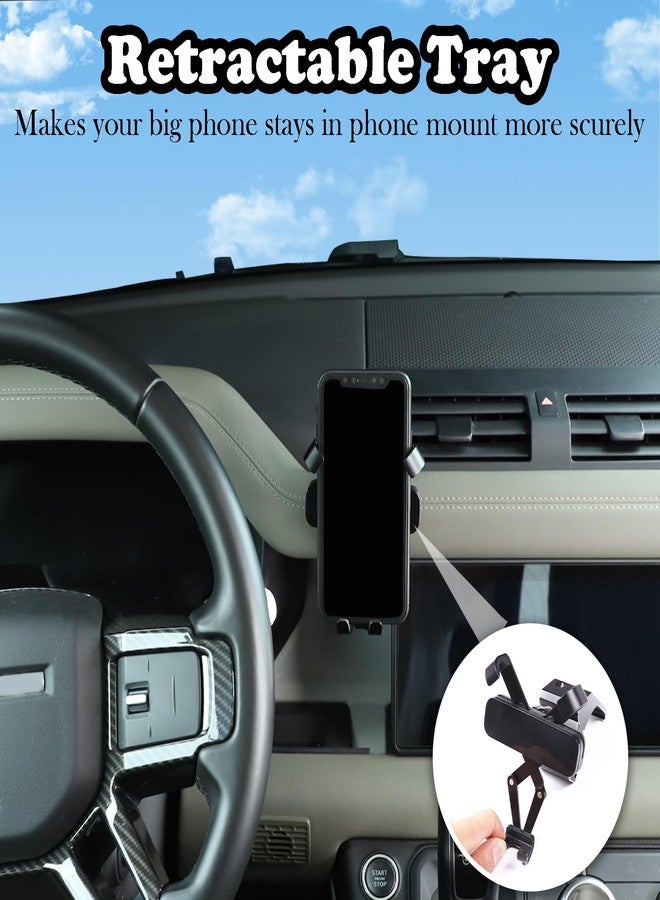 PIUGILH Car Phone Holder Compatible with Land Rover Defender 90 110 130 2020-2023 Accessories, Center Console Dash Board Phone Mount Holder(Model A) - Image 2