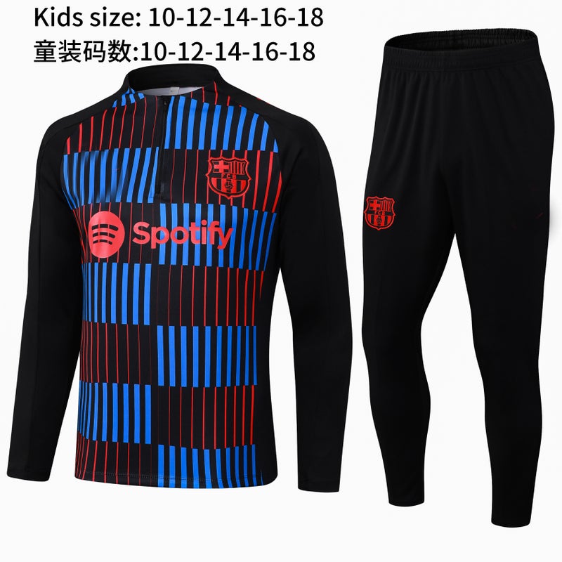 Generic 2023 Latest Soccer Kits Brazil France England Italy Portugal Long Sleeve 2425 red and blue barcelona children's clothing 