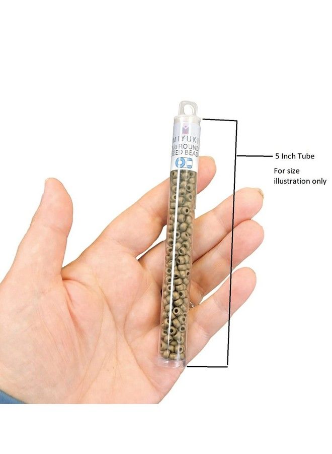 Miyuki 6;0 Round Matte Tr Orange Ab Miyuki Seed Beads Appx 20Gm Tube - Image 5