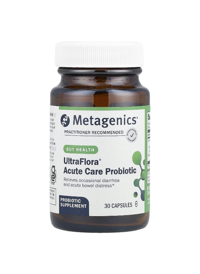 Metagenics Metagenics, UltraFlora® Acute Care Probiotic, 30 Capsules  - Image 1