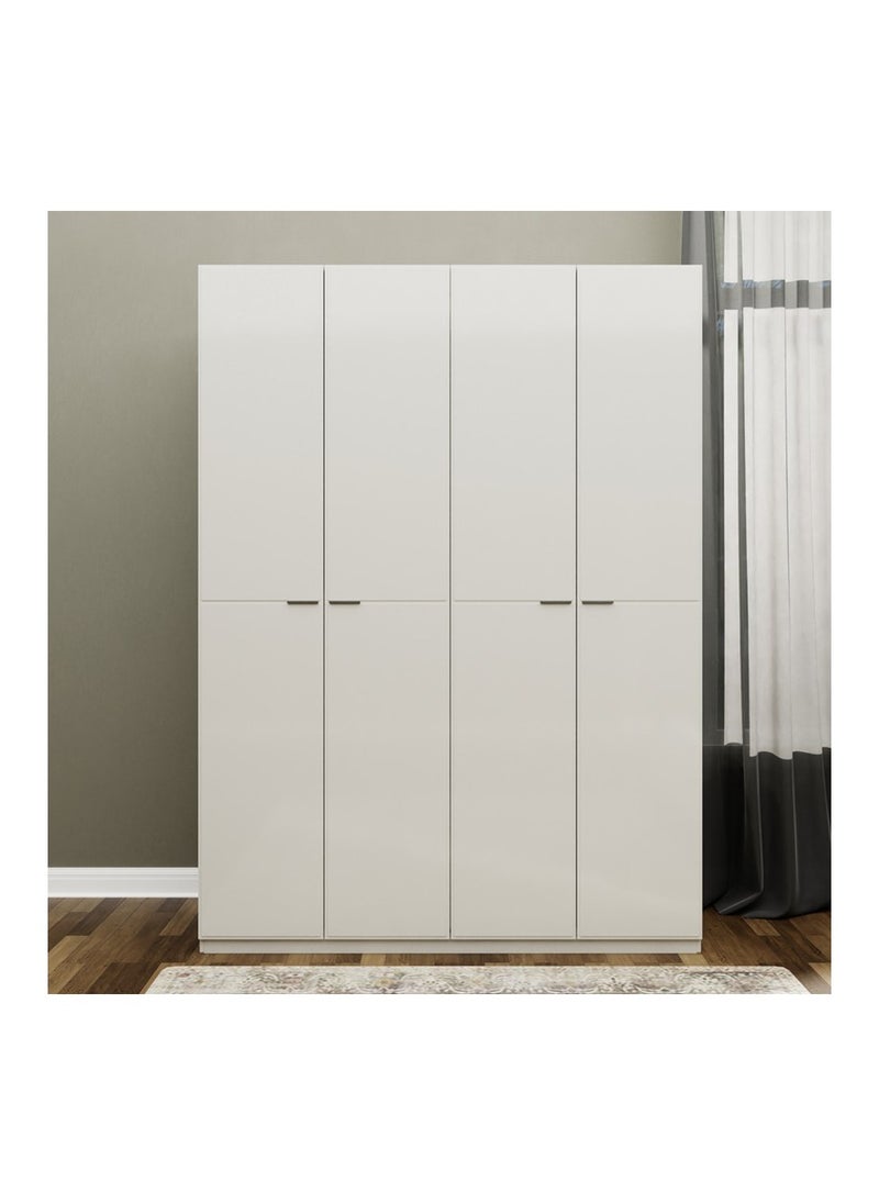 ROYALOAK Royaloak Oliver 4 Door Wardrobe – Modern MDF Cupboard with High-Gloss Finish, Durable & Freestanding Design  - Image 2
