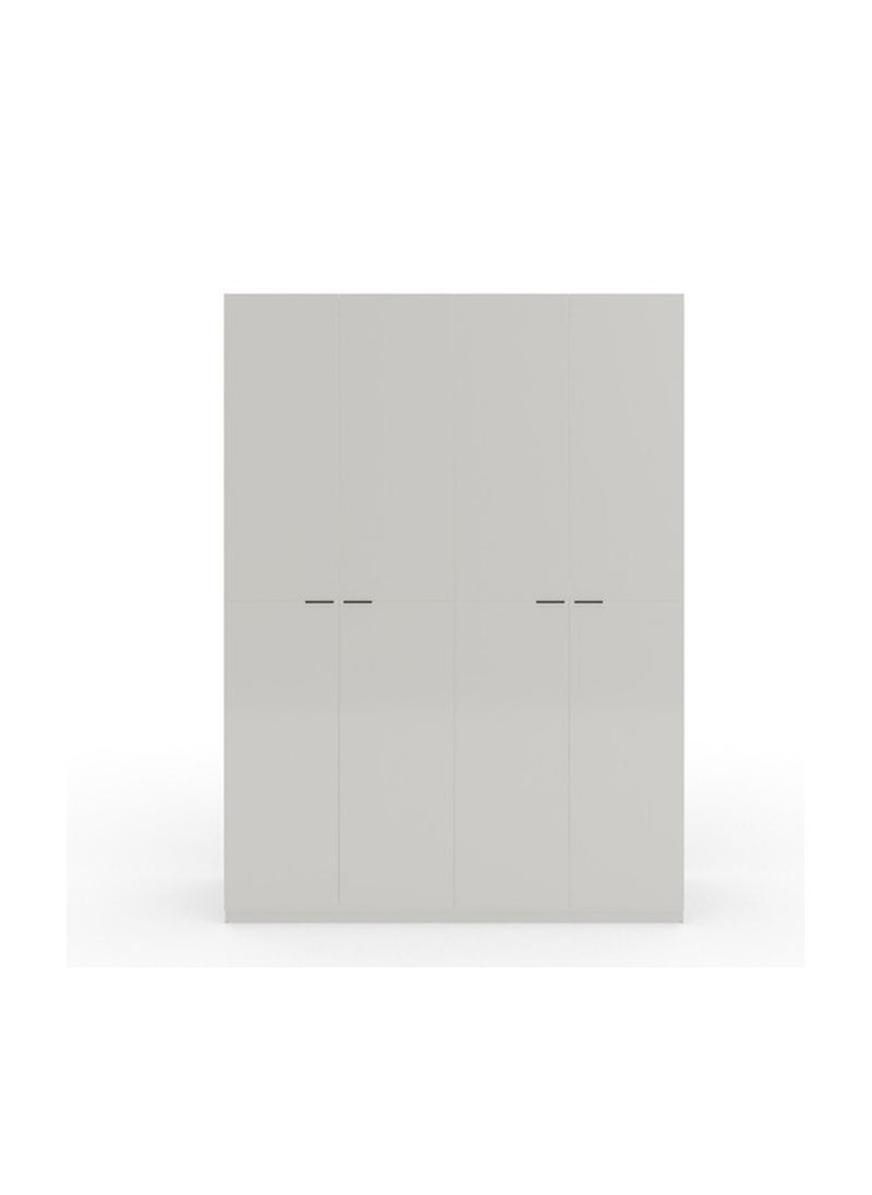 ROYALOAK Royaloak Oliver 4 Door Wardrobe – Modern MDF Cupboard with High-Gloss Finish, Durable & Freestanding Design  - Image 3