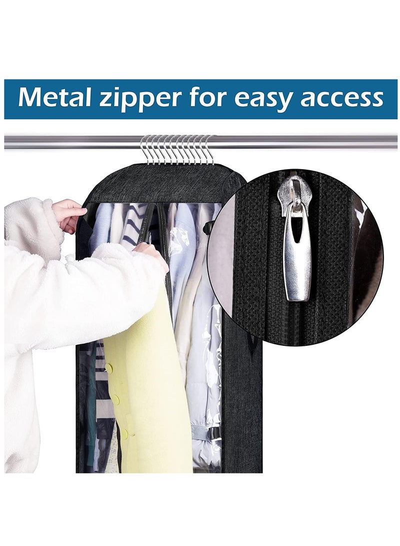 2 in 1 Portable Extra Large Hanging Closet Organizer, Hanging Garment Bags, Closet Storage Bag, Moving Bags, skirt Clothes Storage Bag, Moving Garment, Dresses Suit Protector Cover, Cloth Travel Bag  - Image 5