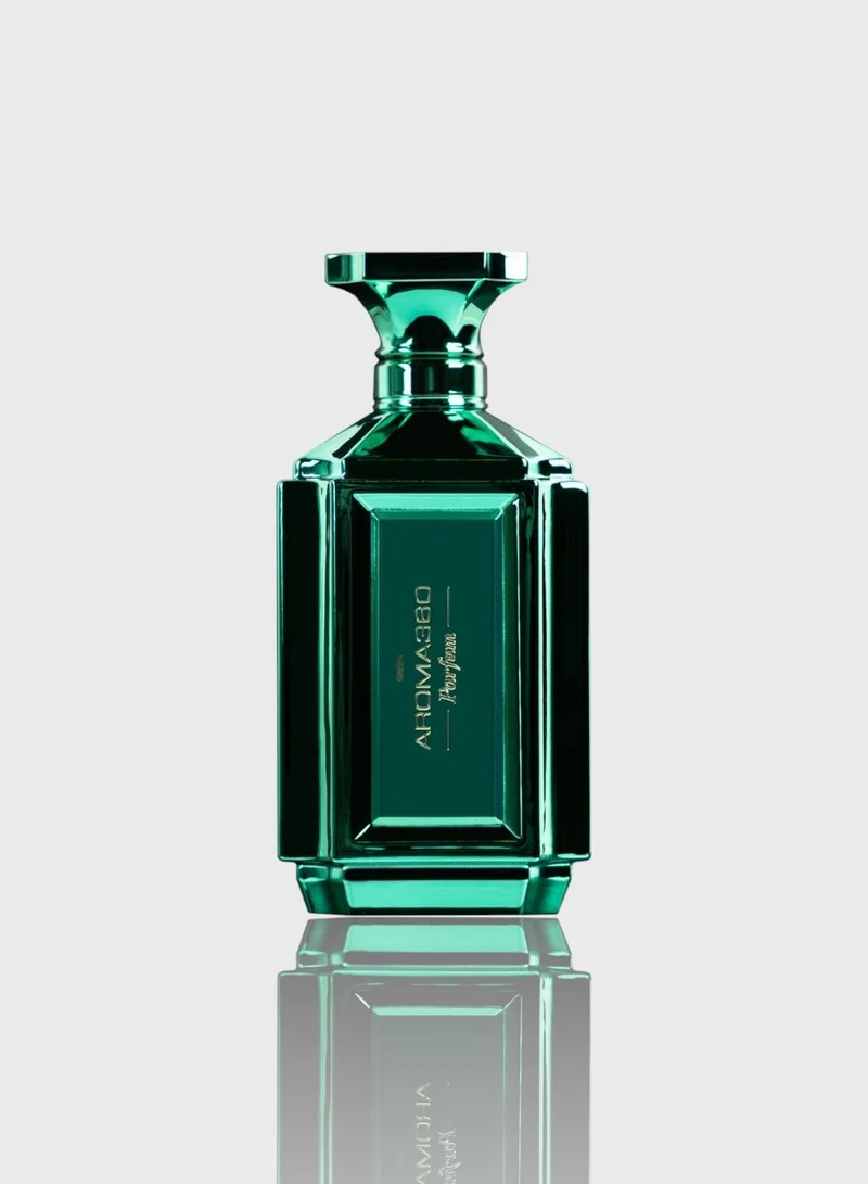 أروما 360  عطر جرين للجنسين - جوز الهند، برغموت، برتقال، عنبر وياسمين - خالي من منتجات الحيوان - سعة 200 مل