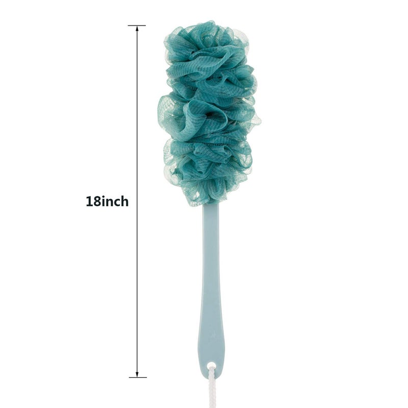 Arswin Back Scrubber for Shower, Loofah Long Handle Bath Body Brush, Soft Nylon Mesh Sponge On a Stick for Shower Men Women Kids Elderly, Exfoliating Scrub Cleaning Luffa for All Kinds of Skin(Blue) - Image 5