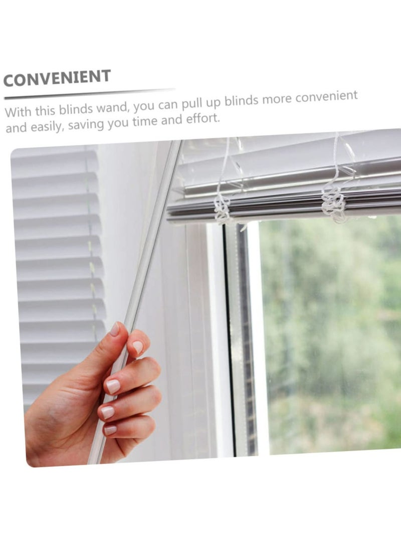 دايتويز 6 قطع من قطع غيار الستائر الرأسية وإكسسوارات فتح الستائر وقضيب التحكم الرأسي وقضيب شفاف لاستبدال قضيب الستارة مع خطاف ومقبض وإكسسوارات الستائر مقاس 17 بوصة - Image 4