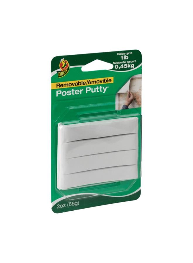 Duck Mess Free Non Toxic Removable High Quality Mounting Poster Putty White 2oz 1436912 - Image 1