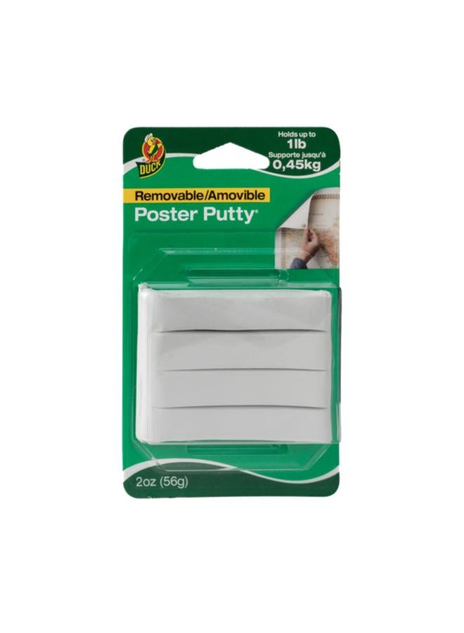 Duck Mess Free Non Toxic Removable High Quality Mounting Poster Putty White 2oz 1436912 - Image 2