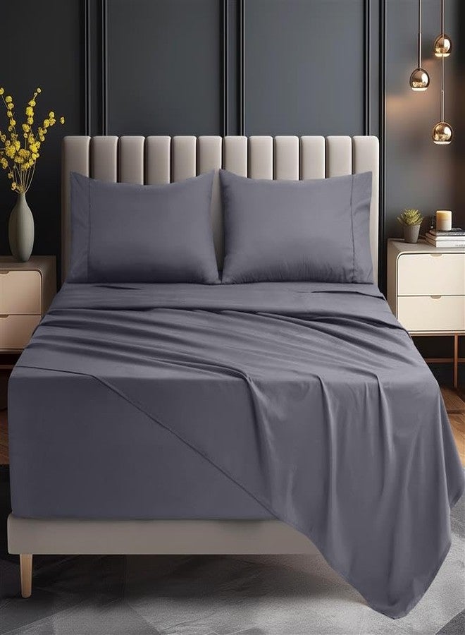 Utopia Bedding Queen Size Extra Deep Pocket Sheet Set - Fits Mattresses Up to 21 inches - Cooling, Soft & Breathable - Oeko-Tex 4 Piece Bed Sheets (Grey) - Image 2
