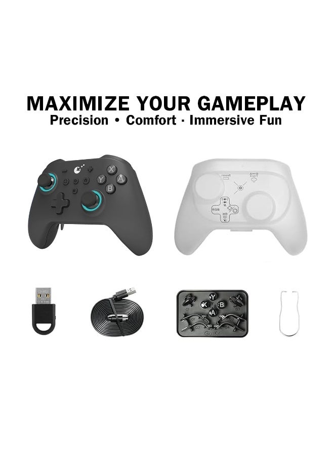 Gulikit Professional Gamepad Gulikit Kingkong 3 Max Wireless Game Controller for Switch/Switch2/PC/Android/iOS/MacOS/Steam Deck with No Drift Hall Effect Joysticks and Triggers, Auto-Pilot Gaming & RGB Lighting, Maglev/Rotor/HD Vibration, 6-Axis Gyroscope, 4 Back Buttons, 1000Hz Polling Rate, 950mAh Battery, 2 D-pad Mode, Ergonomically Designed - Image 4