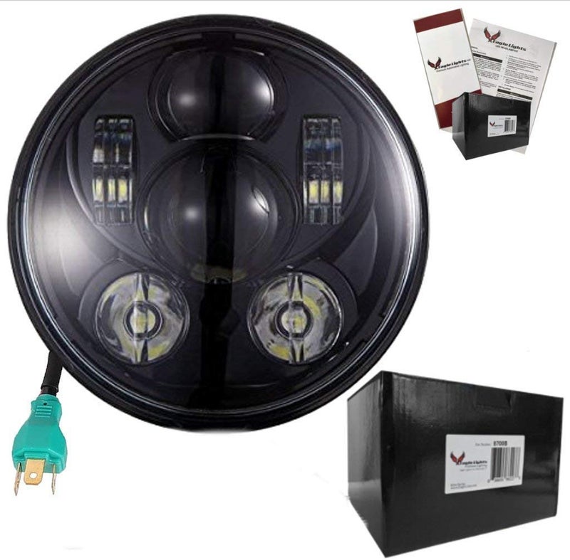 Eagle Lights LED Headlight Kit for Motorcycles Fits 2015 to Current Scout 60 Scout Bobber