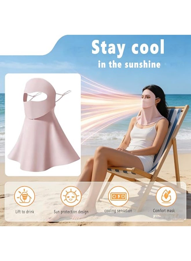 Ice Silk UV Protection Face & Neck Cover Mask for Outdoor Sports - Breathable Sunshade - Image 2