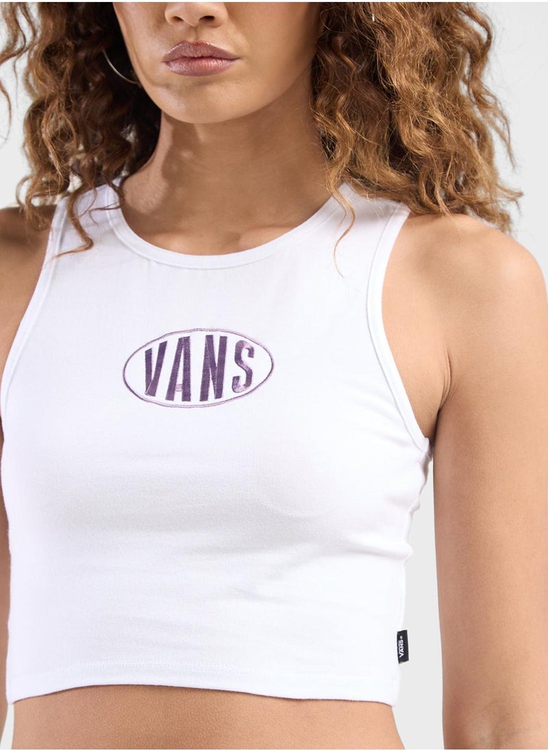 فانز تانك قصير مطبوع بالاسم - Image 3