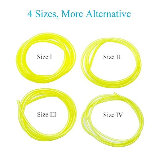 HOODELL 4 Sizes Premium Petrol Fuel Line, 4 Feet Long Hose for Poulan, Craftman, Chainsaw, String Trimmer and Blower - Image 3