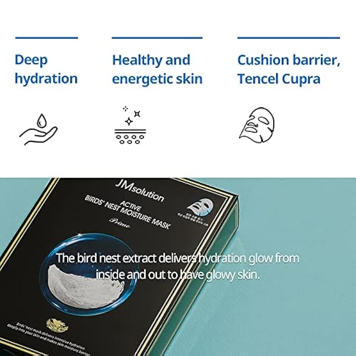 JMsolution ACTIVE BIRDS' NEST MOISTURE MASK (Pack of 10) - Image 4