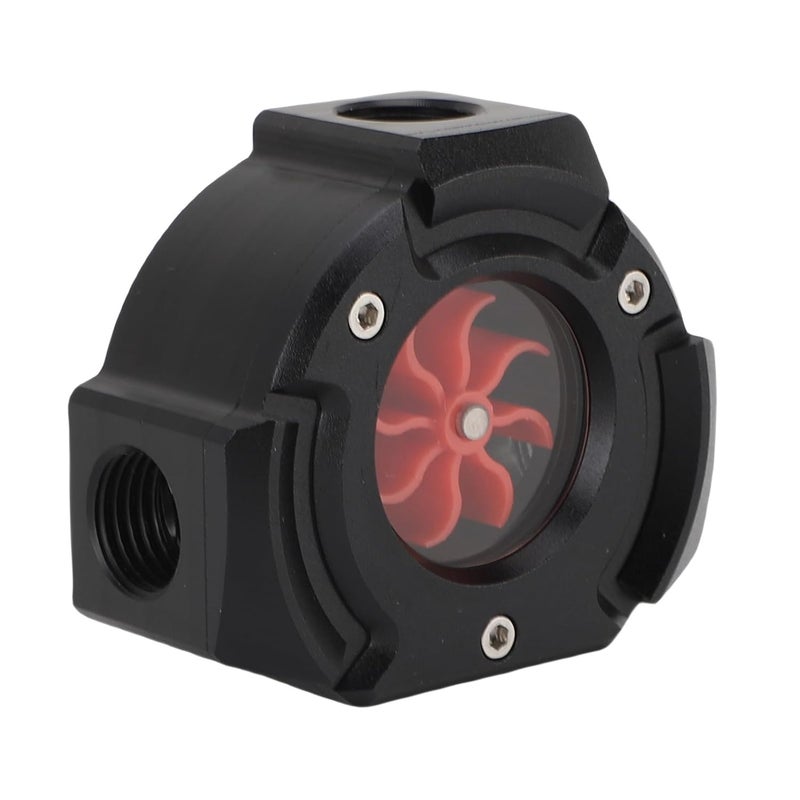 Water Meter, 8 Impellers Accurate Measurement Pc Water Cooling Meter, Cooling Digital with G1/4 Thread Port for Pc Liquid Systems Aquariums - Image 5