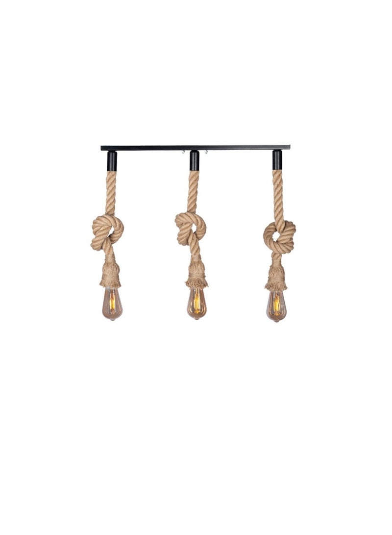 Beige And Black Ceiling Lamp-80 × 50 Cm