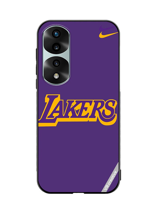 VR CREATIVE Protective Case Cover For Honor 70 Pro plus Lakers Purple Design Multicolour - Image 1