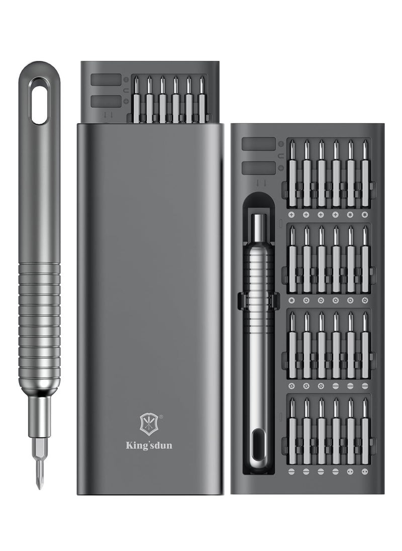 King'sdun - Screwdriver Set 51 in 1 Precision Screwdriver Set Electronics Tools Kit with 48 Magnetic Bits, Magnetic Repair Tool Kit Torx Hex Screwdriver for Glases Computer Xbox iPhone PC - Image 1
