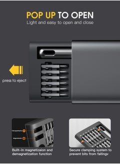 King'sdun Screwdriver Set 51 in 1 Precision Screwdriver Set Electronics Tools Kit with 48 Magnetic Bits, Magnetic Repair Tool Kit Torx Hex Screwdriver for Glases Computer Xbox iPhone PC  - Image 4