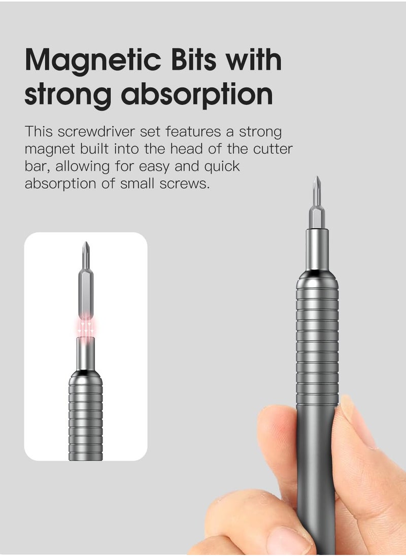 King'sdun - Screwdriver Set 51 in 1 Precision Screwdriver Set Electronics Tools Kit with 48 Magnetic Bits, Magnetic Repair Tool Kit Torx Hex Screwdriver for Glases Computer Xbox iPhone PC - Image 1