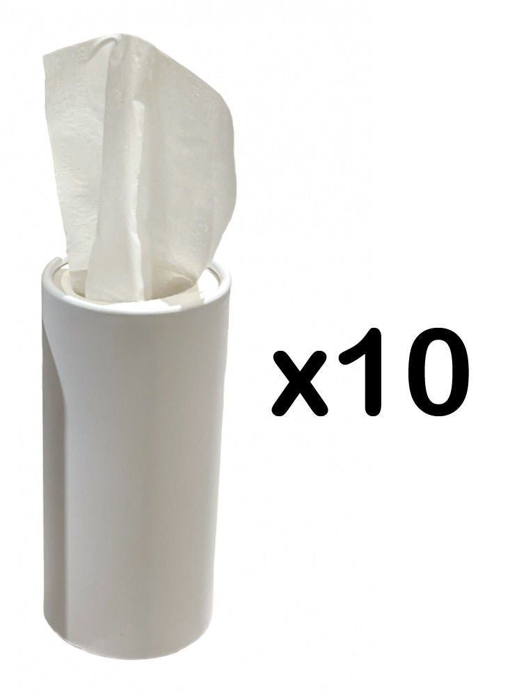 10 Packs of Car Tissues Double Ply Box For Cup Holders - Image 1