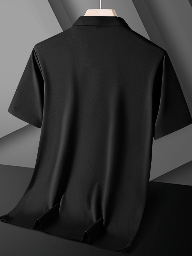 Men's Quick Dry T Shirt Breathable Athletic Workout Shirt Sport Short Sleeve Top - Image 2
