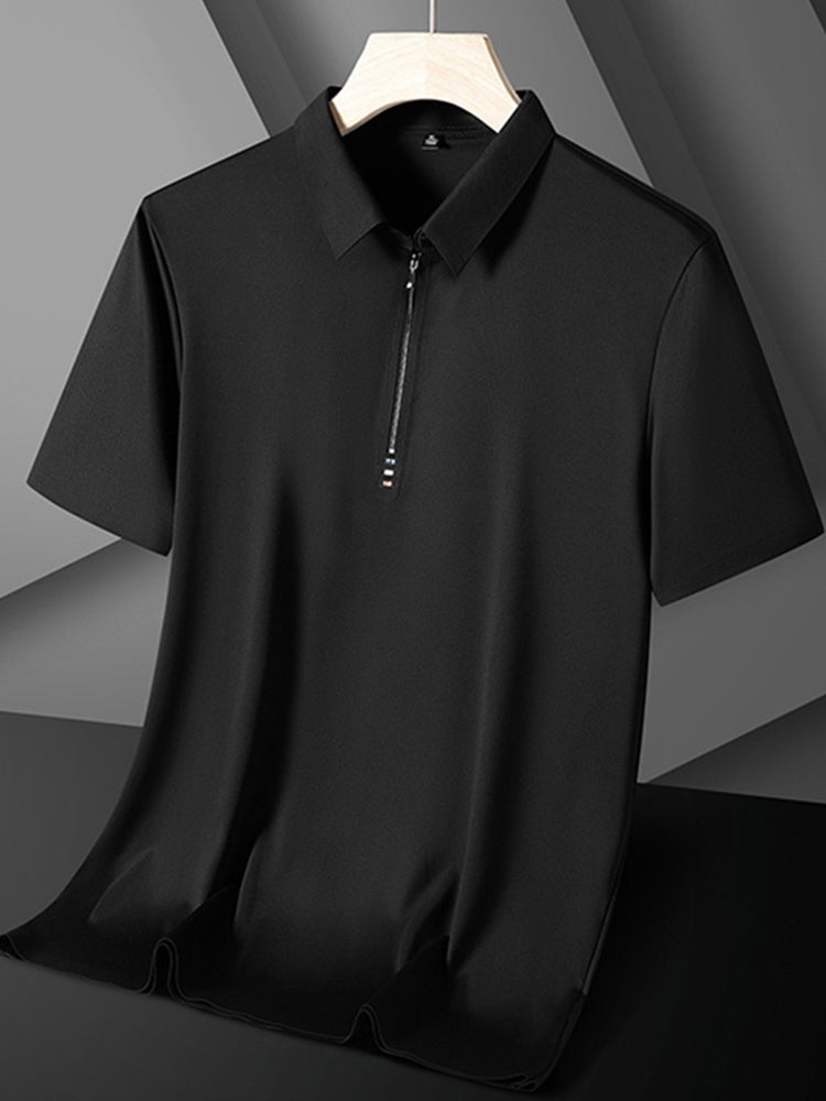 Men's Quick Dry T Shirt Breathable Athletic Workout Shirt Sport Short Sleeve Top - Image 1