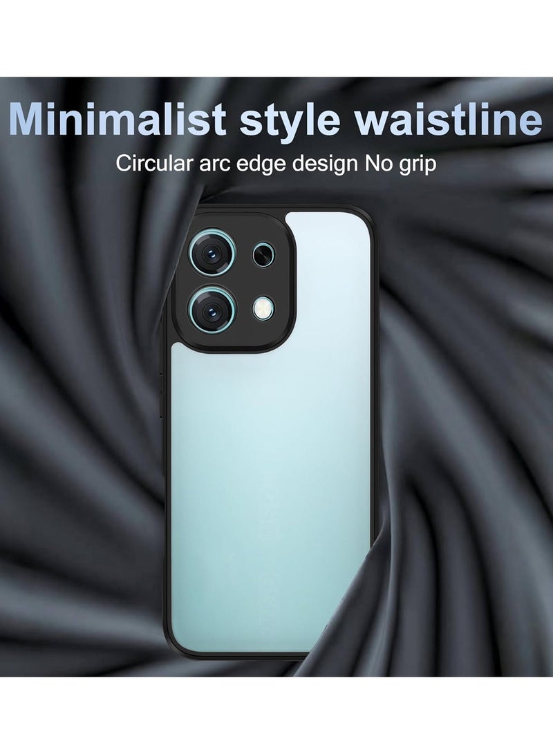 Wtech Oppo A6 Pro 5G / Oppo F31 5G 2025 Hybrid TPU Silicone with Raised Camera Slim Armour Case Cover (MCAPSA) - Clear/Black - Image 3