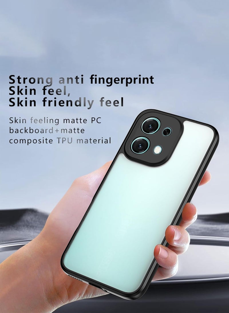 Wtech Oppo A6 Pro 5G / Oppo F31 5G 2025 Hybrid TPU Silicone with Raised Camera Slim Armour Case Cover (MCAPSA) - Clear/Black - Image 2