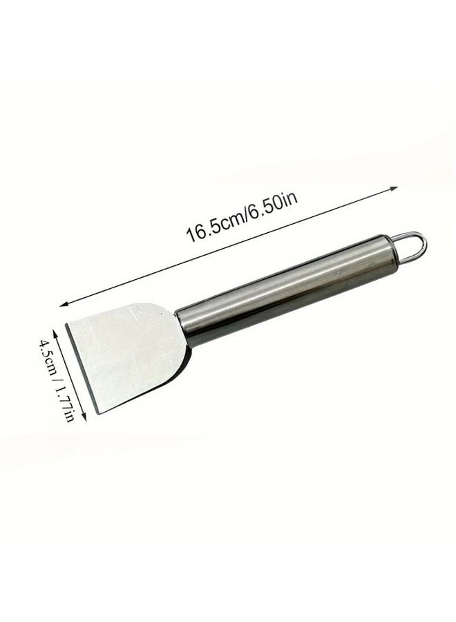 1pc Stainless Steel Cleaning Scraper Multifunctional Metal Tool Shovel for Kitchen Bathroom Home - Image 4
