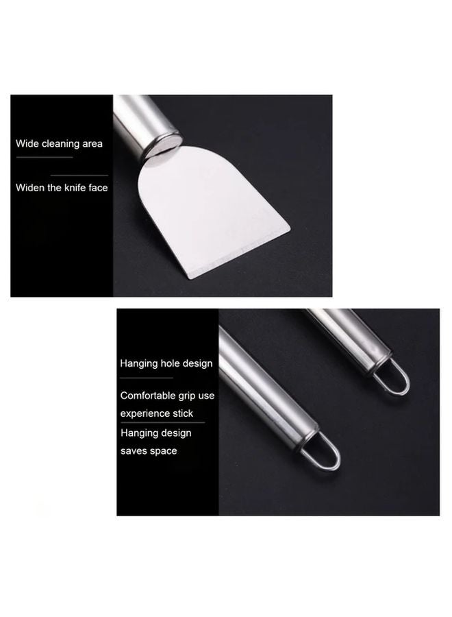 1pc Stainless Steel Cleaning Scraper Multifunctional Metal Tool Shovel for Kitchen Bathroom Home - Image 5