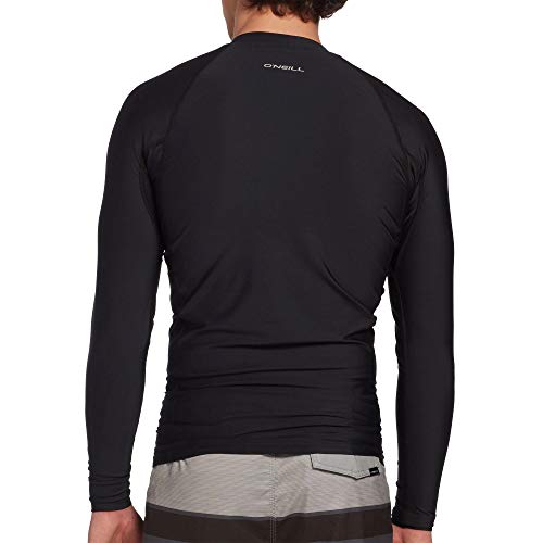 O'NEILL ONeill Wetsuits Mens Basic Skins UPF 50 Long Sleeve Rash Guard Black 2XL - Image 3