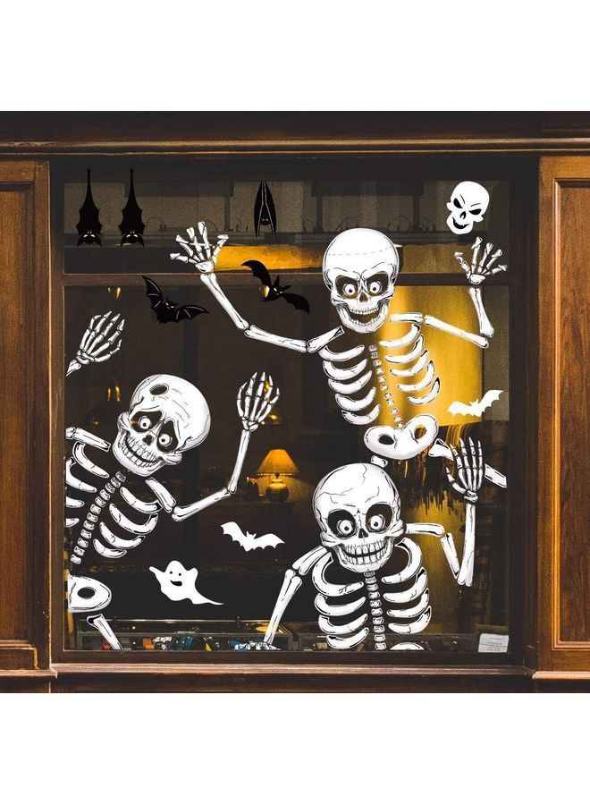 Y&D Halloween Window Decorative Stickers White 90x80cm  - Image 1