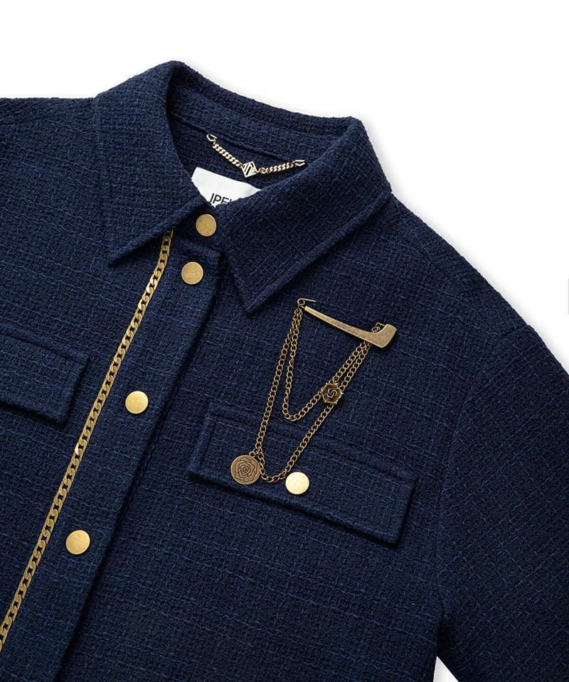Ipekyol  Chain Trim Tweed Jacket for Women | Best Price UAE