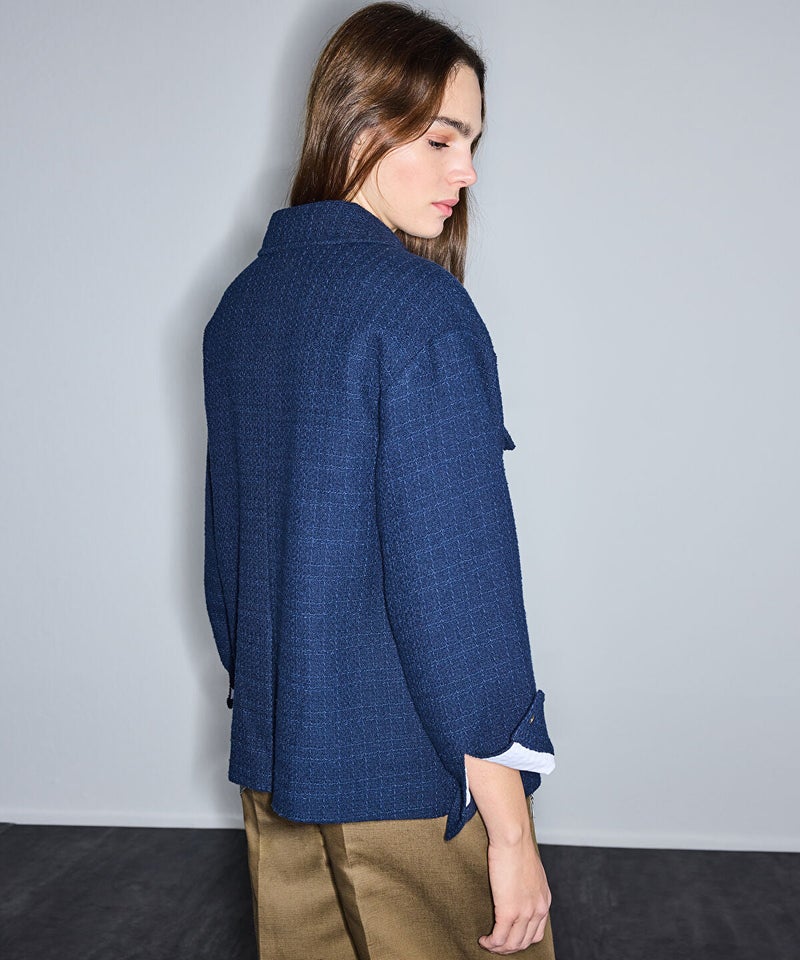Ipekyol Chain Trim Tweed Jacket - Image 5