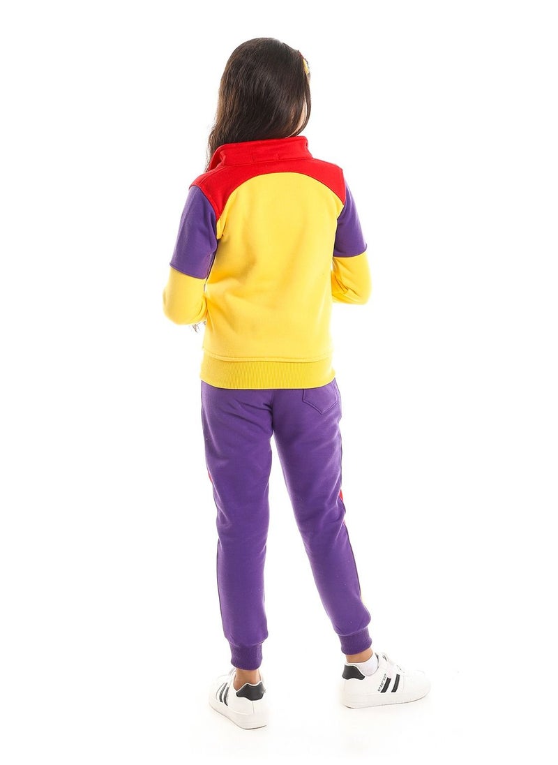 Caesar Girls Training Suit Printed (Smile)  - Image 4