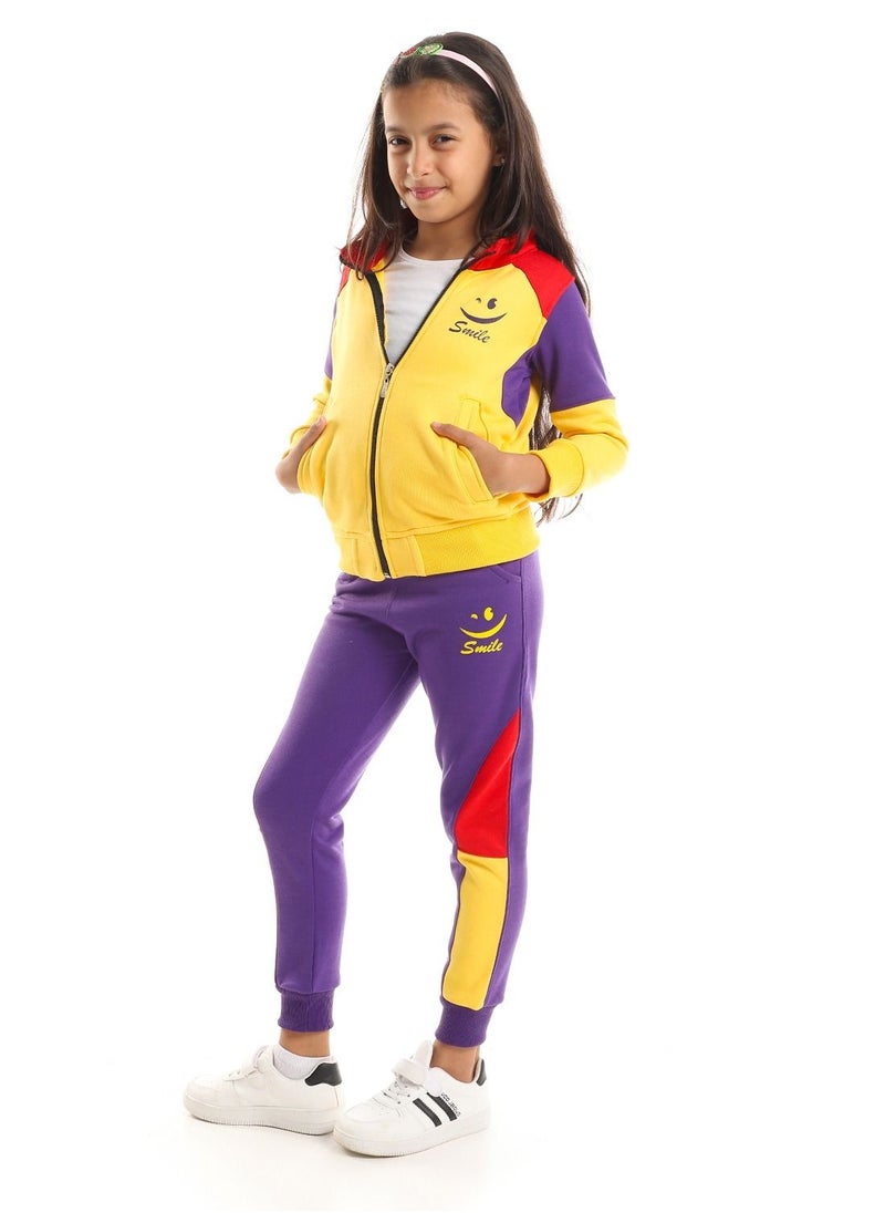 Caesar Girls Training Suit Printed (Smile)  - Image 2