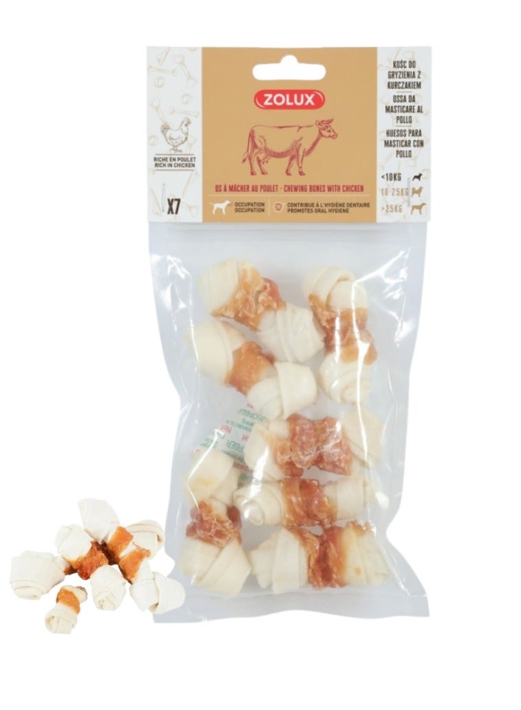 Zolux Snack Treats Chewable Bone - Chicken for Dogs 90g