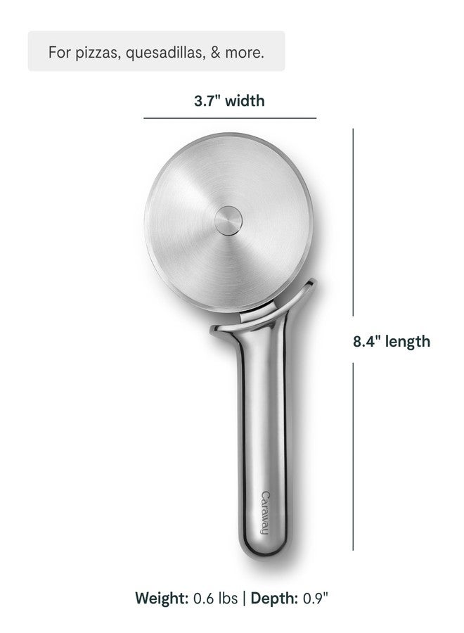 Caraway Pizza Cutter Wheel - Non Toxic Stainless Steel - Essential Kitchen Tool - Ergonomic Handle - Image 3