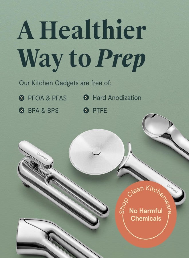 Caraway Pizza Cutter Wheel - Non Toxic Stainless Steel - Essential Kitchen Tool - Ergonomic Handle - Image 5