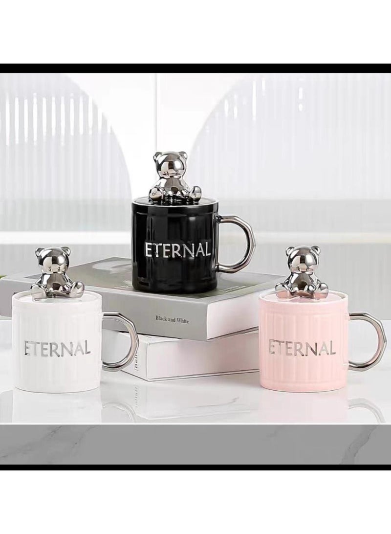 إترنال مج بورسلين جديد بمعلقة وغطاء يحافظ على مشروبك - Image 2