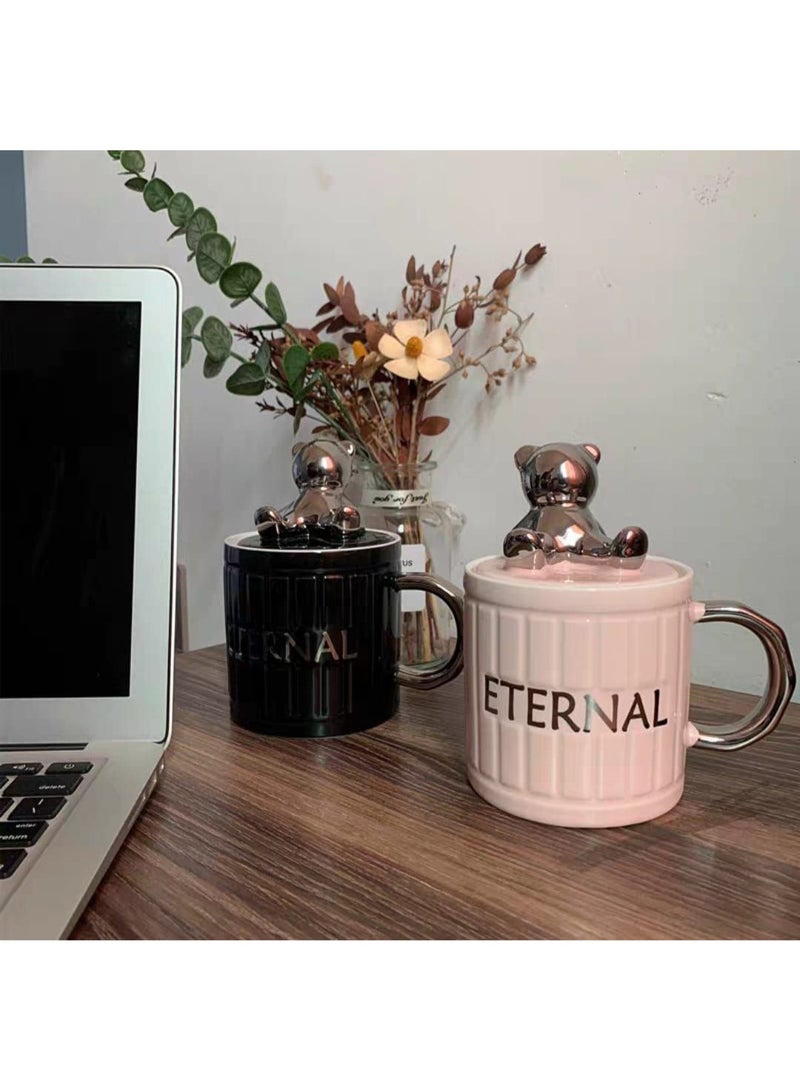 إترنال مج بورسلين جديد بمعلقة وغطاء يحافظ على مشروبك - Image 1