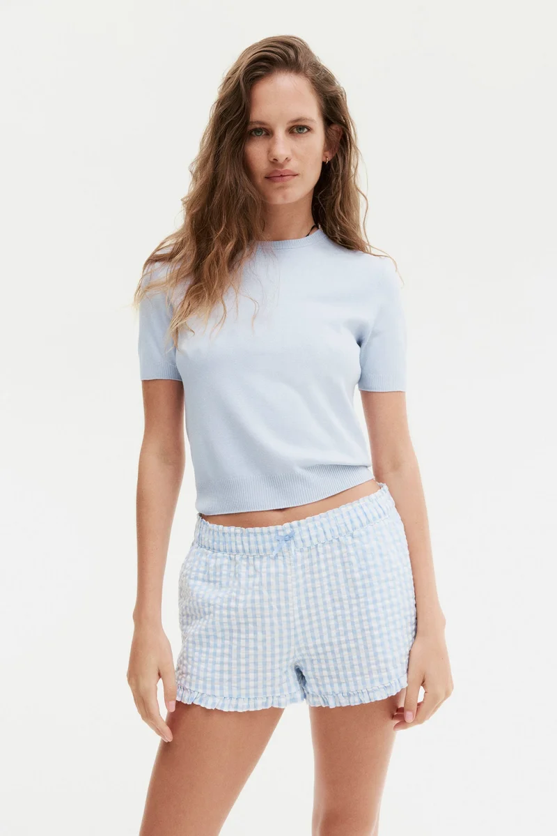 H&M Fine-knit T-shirt